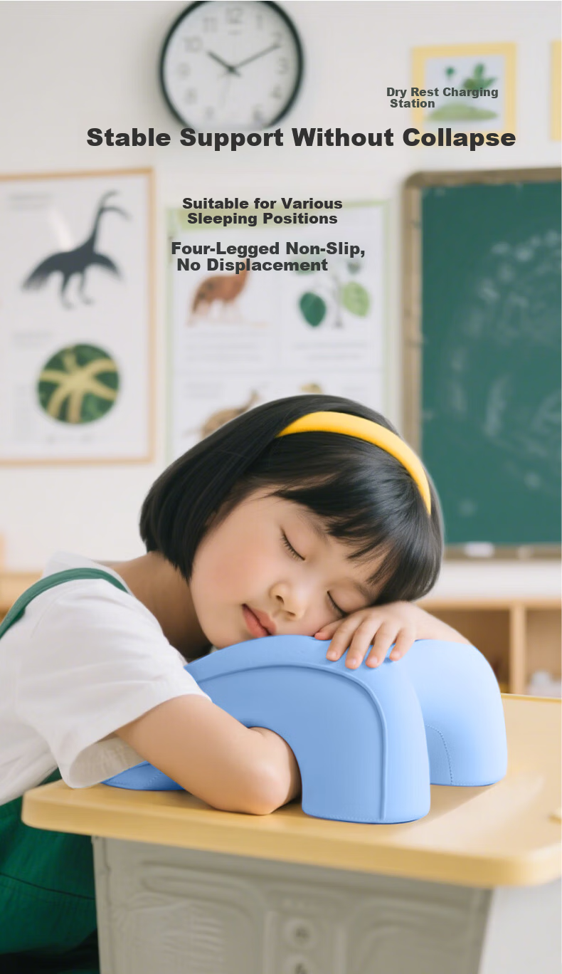 Mi Xiaoshu Nap Pillow for Primary and Secondary School Students Summer Children's Ice Silk Classroom Nap Pillow 7