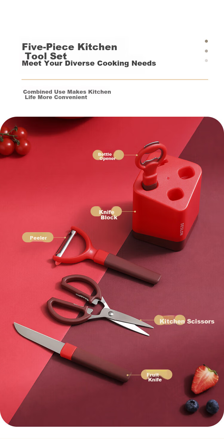 DESLON CG-DZ301-5A Kitchen Tool 5-Piece Set 2