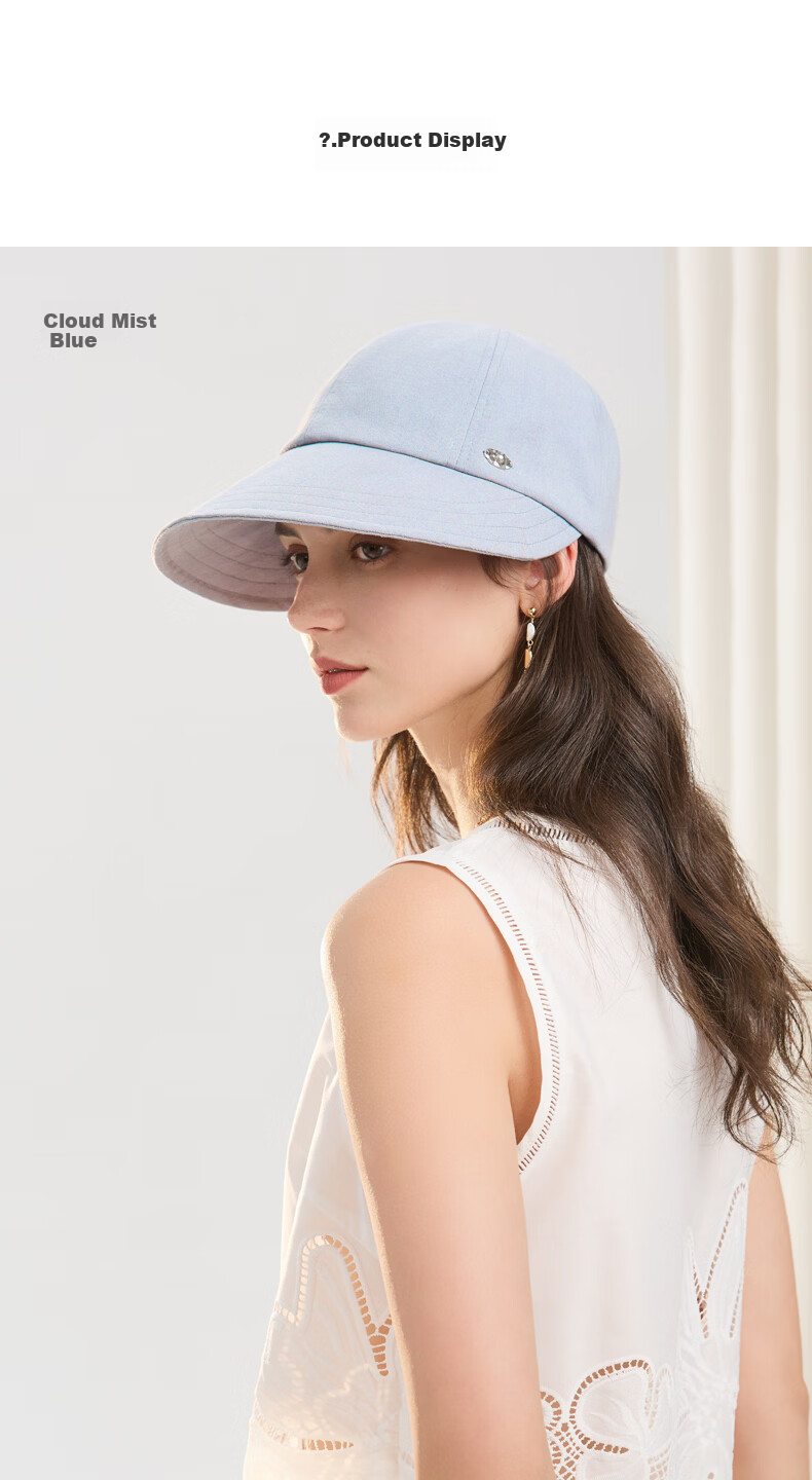 ELLE Women's Wide Brim Sun Hat, Versatile UV Protection, Face-Slimming Effect, Outdoor Sun Hat, Gift Idea 16