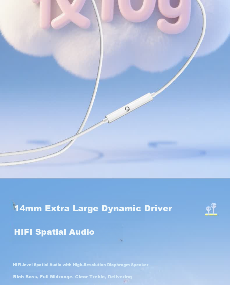 HP 1115 Wired Earphones 3.5mm Half In-Ear with Mic 14.2mm Large Driver HD Sound for Phone PC Tablet Gaming Music Online Classes 6