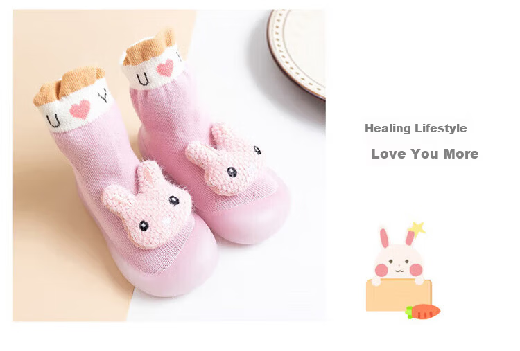 9i9 Baby Walking Shoes Summer Toddler Floor Socks Cartoon Lion Non-Slip Soft Sole Cooling Socks F85 Gray Size 24/25 9