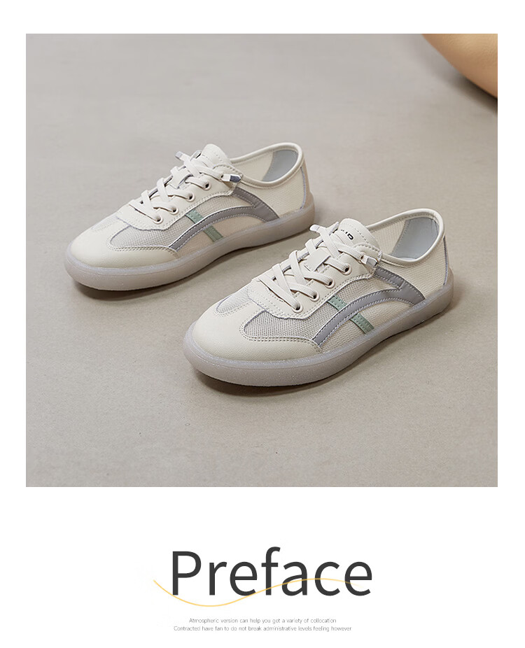 ZHR Women's Shoes, Summer New Style Mesh Breathable White Sneakers, Genuine Leather Training Sports Shoes for Women, A67E White Blue Size 37 19