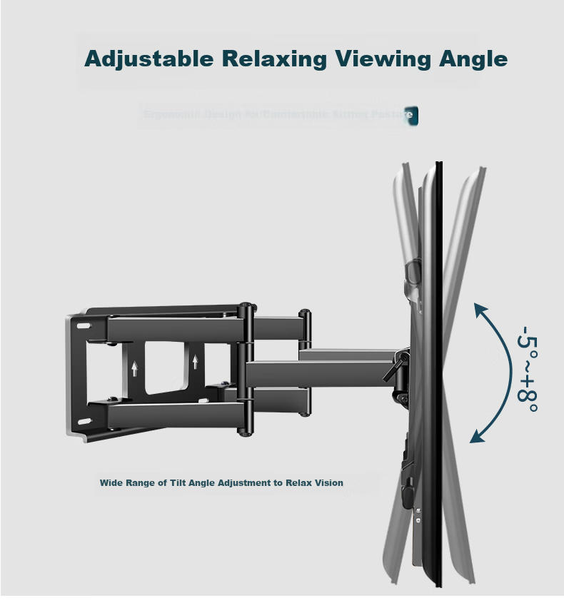 HILLPORT Conference Flat Panel TV Mount Telescopic Rotating Embedded TV Wall Bracket for JAV Hisense Huawei MAXHUB All-in-One Teaching Machine Commercial Display 65/75/90 Inch DY999S 10