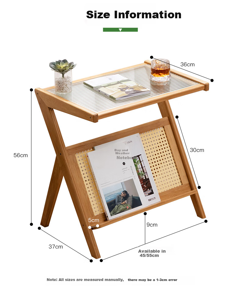 Lao Zhu Craftsman Side Table Living Room Small Tea Table Sofa Side Cabinet Bedside Cabinet Tea Table Bedside Storage Tea Color 15