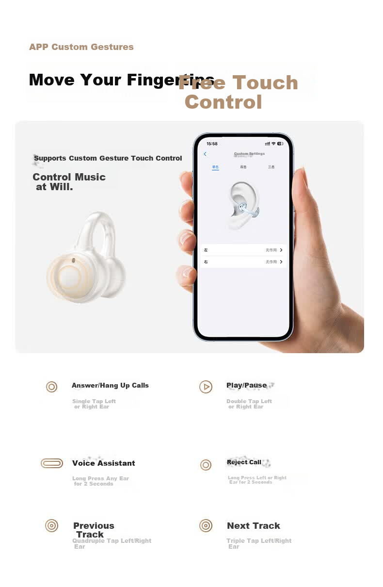 PVF 2026 New Berlin Sound Bone Conduction Bluetooth Earclip Wireless Open-Ear Sports Running Headphones Long Battery Life Non-In-Ear 28