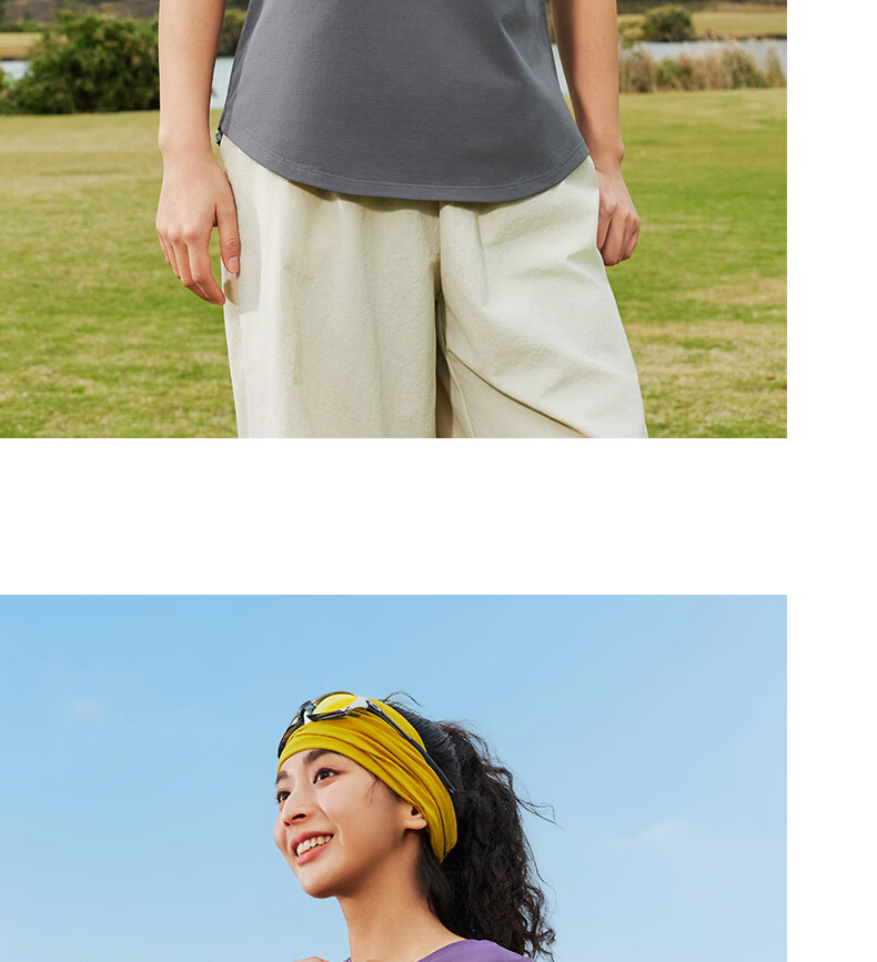 Peak Quick-Dry Short Sleeve Women's Summer Loose Breathable Sun Protection Waist-Cinching Casual T-Shirt Outdoor Sports Running Shirt DF662142 29