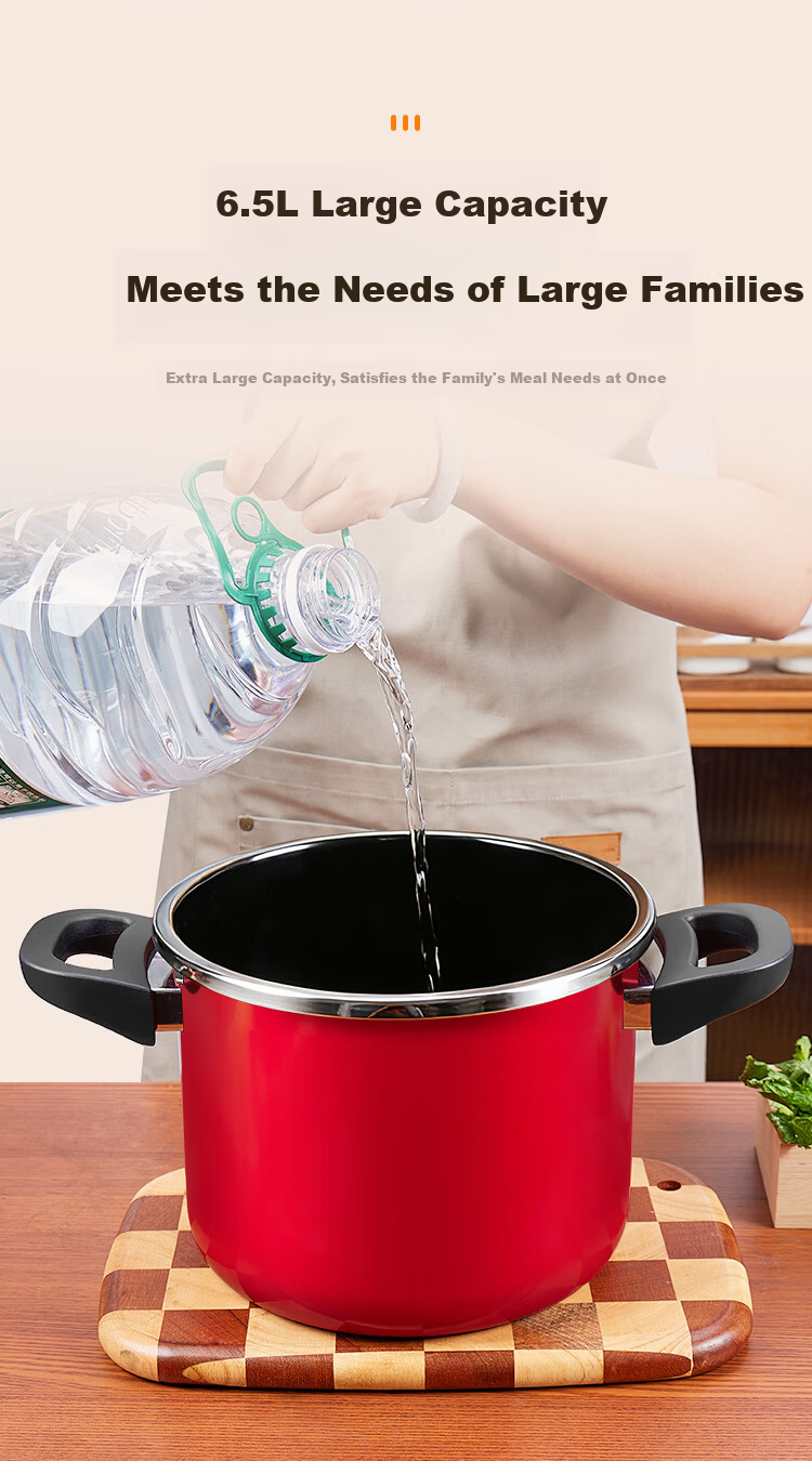 WONDERCHEF [JD Exclusive] Wonder Aroma Japanese Imported Enamel High-Pressure Cooker 140kPa Gas Pressure Cooker 6.5L 9