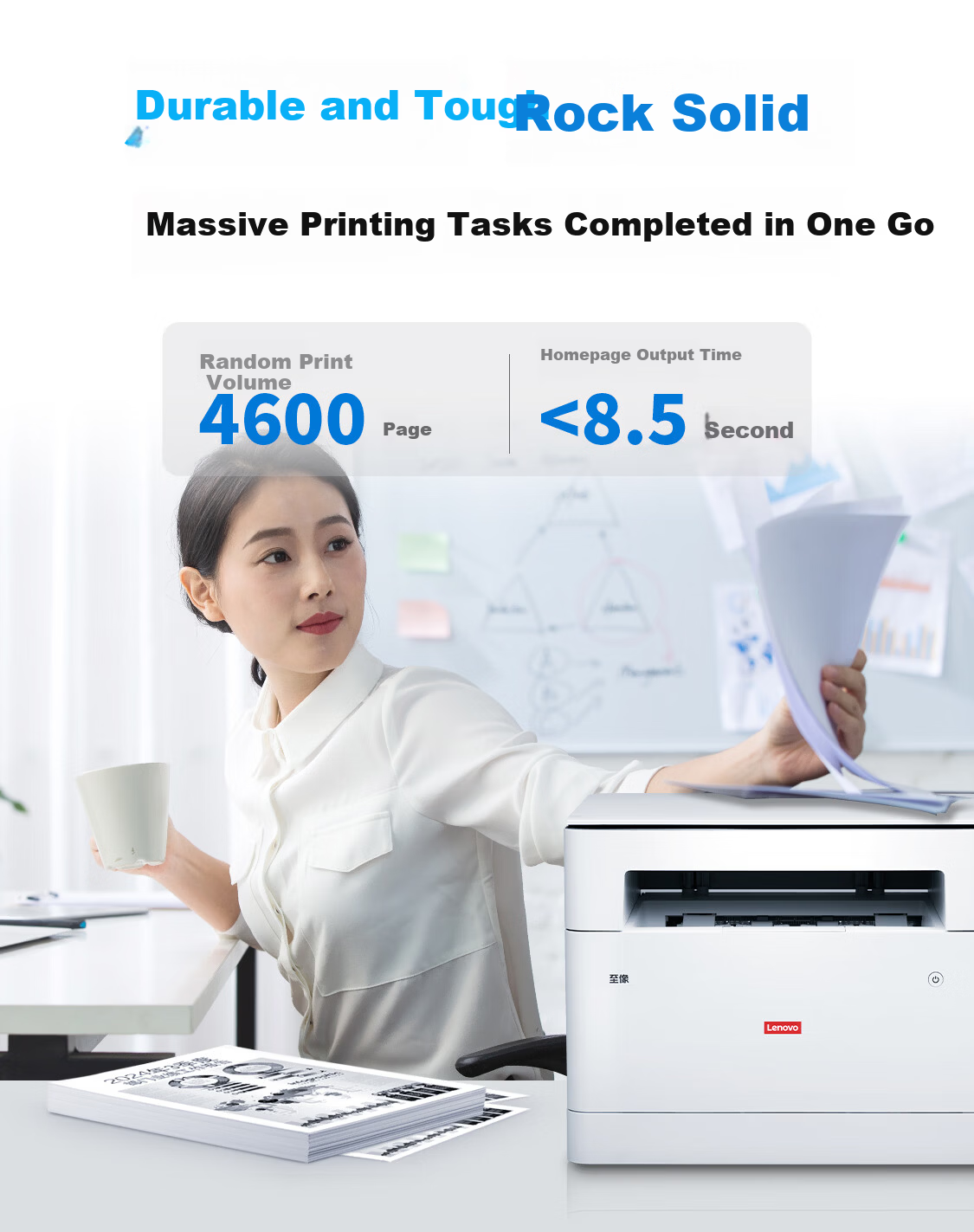 Lenovo M1688DW Pro High-Yield Laser Printer Wireless Duplex Printing for Home and Student Use 2