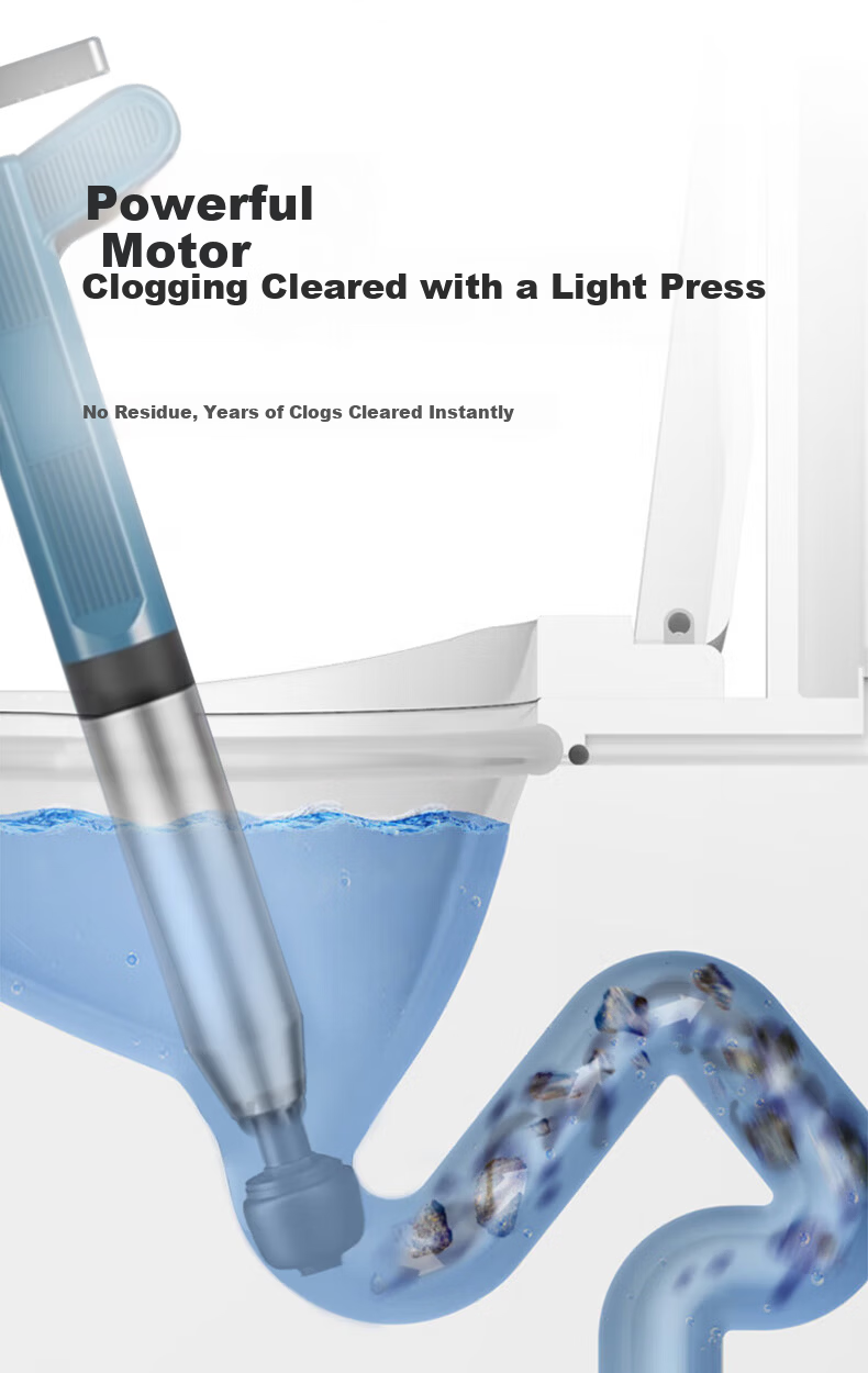 KUMBAZZ Toilet Plunger, High-Pressure Drain Cleaner, Toilet Blockage Remover, Toilet Plunger 6