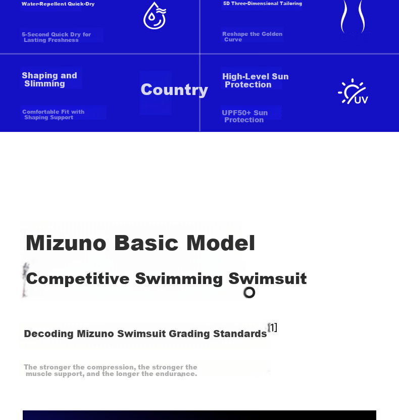 MIZUNO Women's One-Piece Swimsuit, Square Leg, Professional Racing Swimwear, Slimming, Conservative, Plus Size, Hot Spring Swimwear, A1314 Black L 4