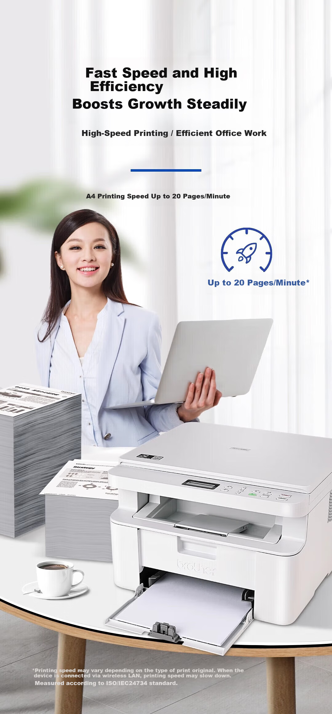 Brother DCP-L2648DW Laser Multifunction Printer Automatic Document Feeder Color Scanning High-Capacity Paper Tray 4