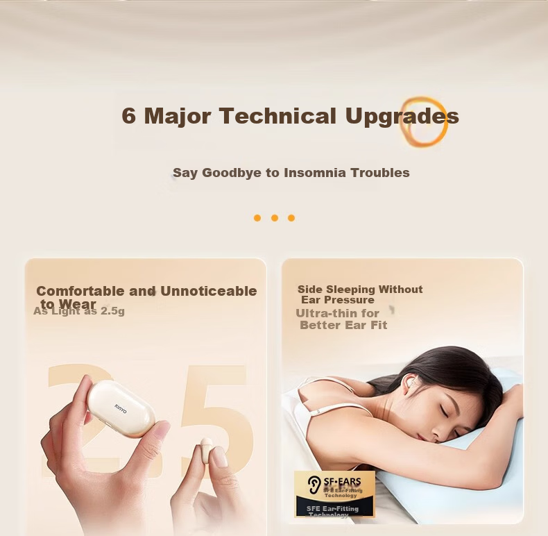 KINYO Sleep Bluetooth Earphones Wireless Noise-Cancelling Side-Sleeping Sound Isolation 2025 New i88 16