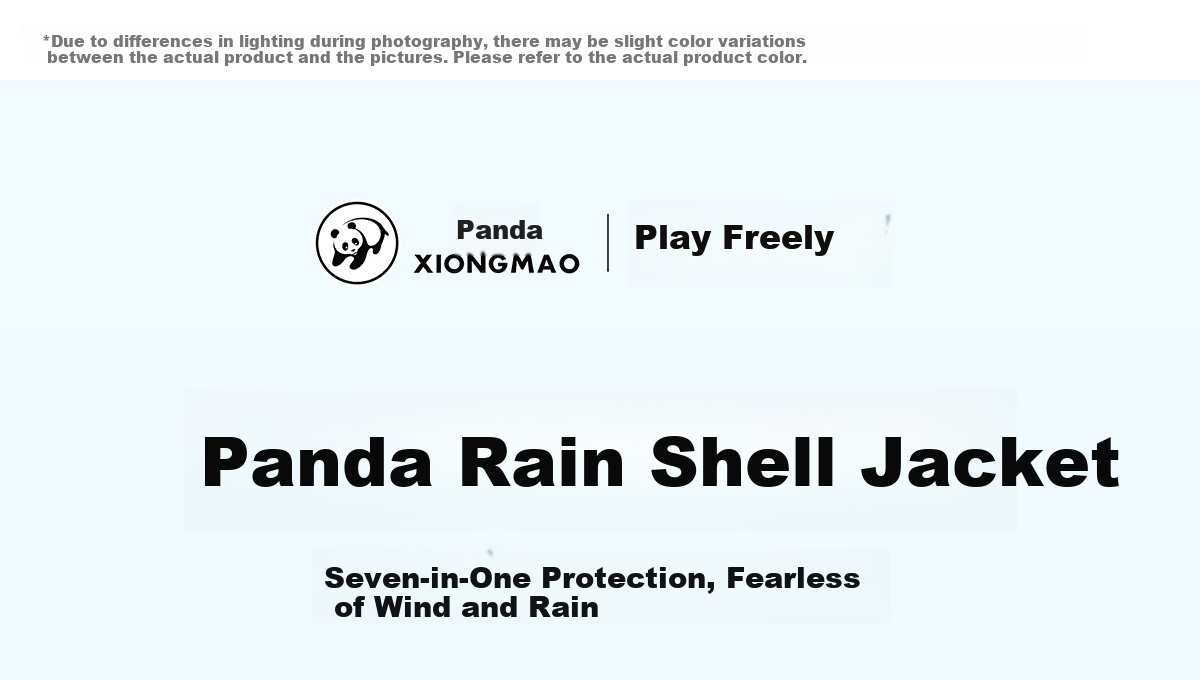 Xiongmao [Liu Yifei's Same Style], Rain Shell Outdoor Jacket for Men And Women, Single Layer Heavy Rain Protection, Triple Protection Mountaineering Coat, Outerwear 6169X5 2