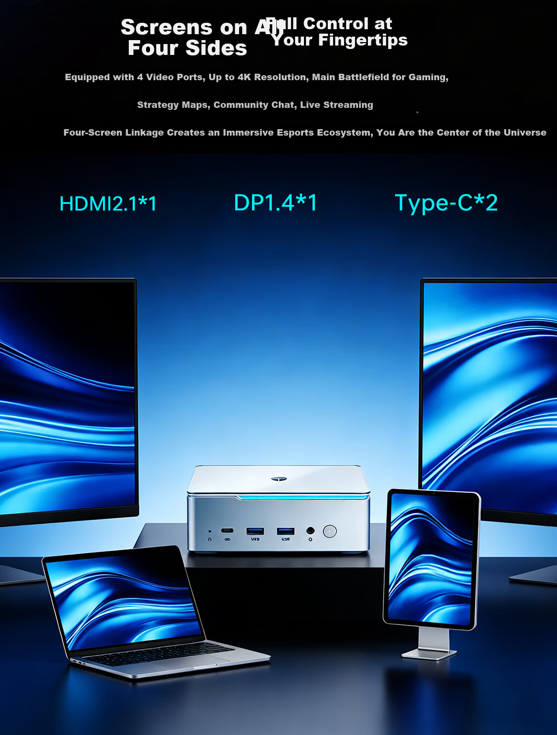 ThundeRobot MIX Pro High-Performance Gaming Esports Design Desktop Mini PC (Ultra5 225H 32GB 1TB SSD) 8