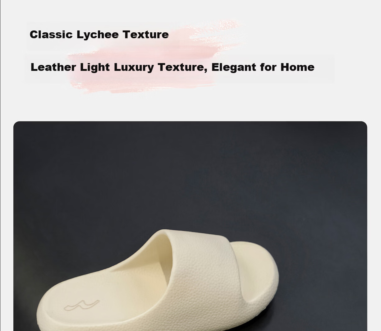 Mercury Home Textiles Litchi Pattern Antibacterial Slippers Women's Summer New Indoor Bathroom Non-Slip Couple Beach Sandals Men 8