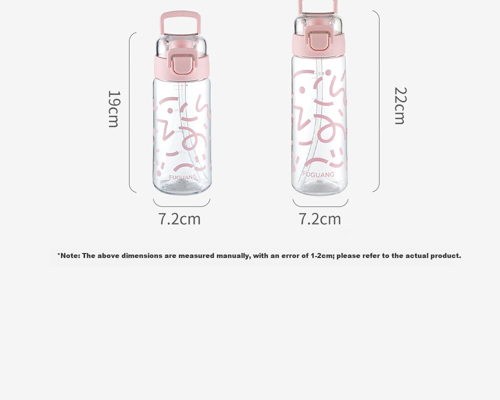 FUGUANG Children's Straw Cup Summer High-Value Tritan Plastic Water Bottle Large Capacity Student Sports Water Bottle 16