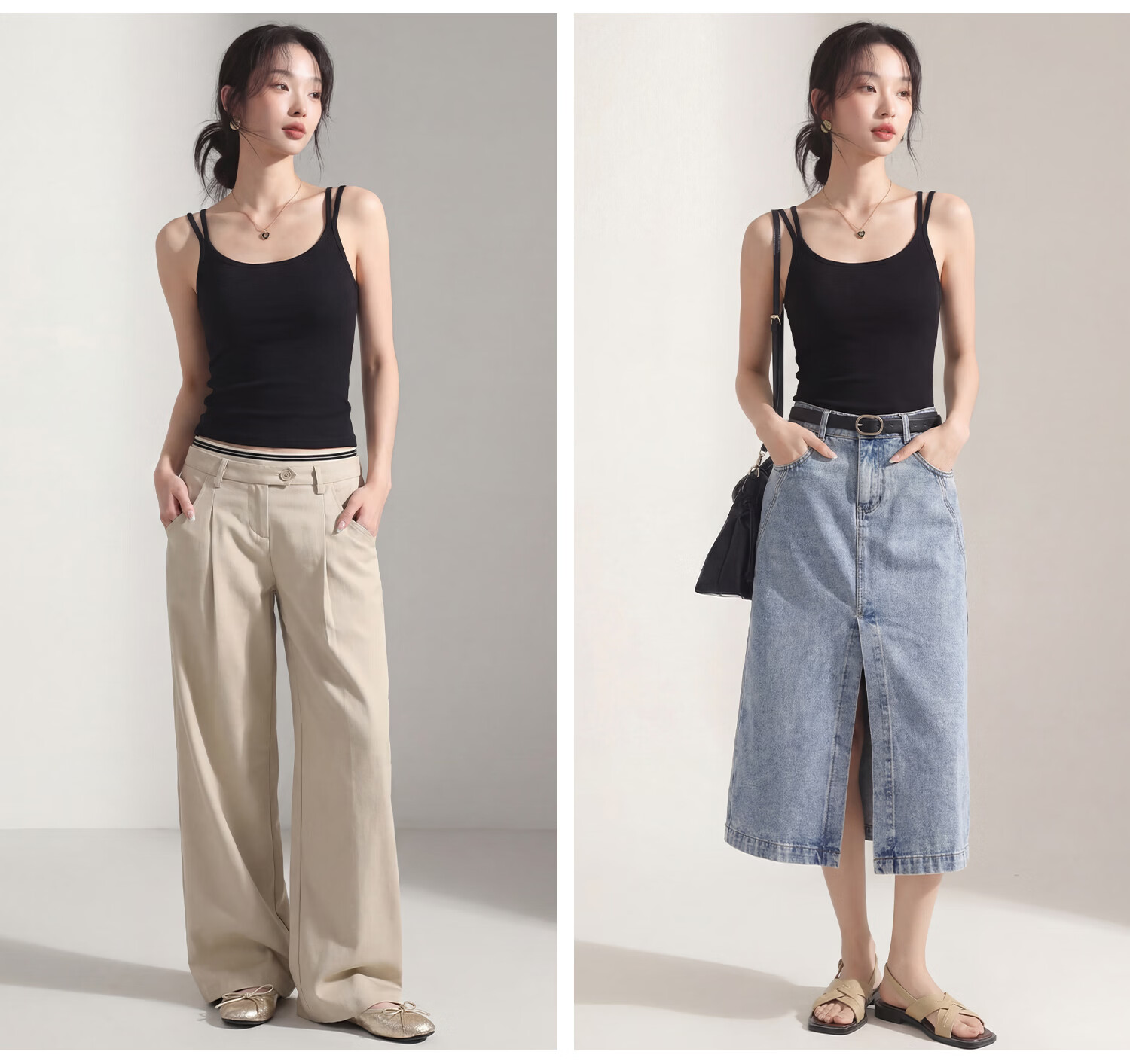 Tingmei Strap Vest [No Bra Needed] Double Shoulder Strap Women's Innerwear Can Be Worn Outside Beautiful Back One-Piece Vest 19