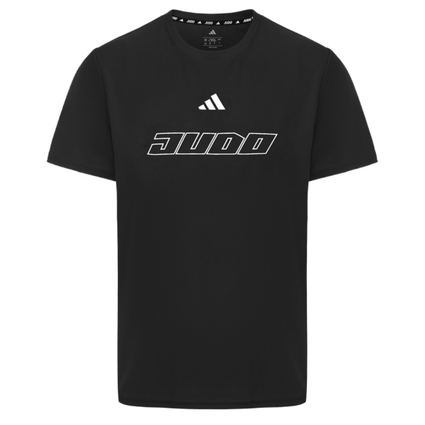 Adidas 26 New Summer Lightweight Breathable Sports Short Sleeve Quick-Dry Unisex Casual T-Shirt Black/White 2XL
