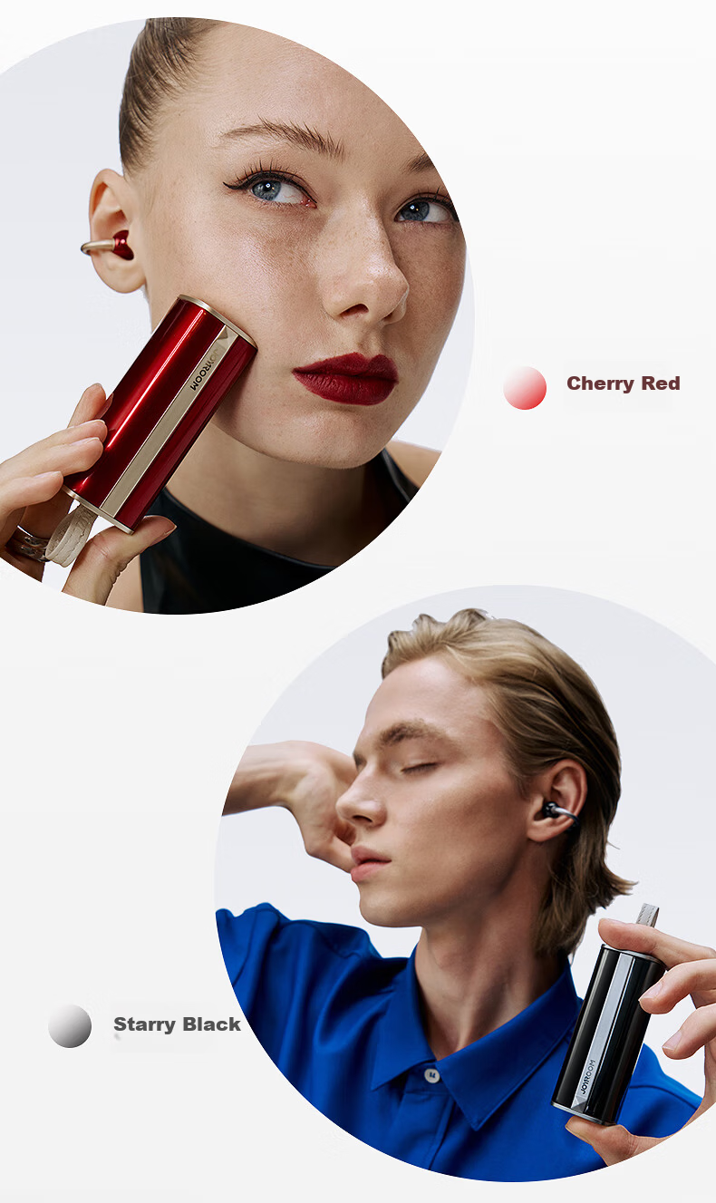Joyroom OC3 Lipstick Bluetooth Earbuds Clip-On Bone Conduction Open-Ear Noise-Cancelling AI Office Translation Device Unisex Gift 17
