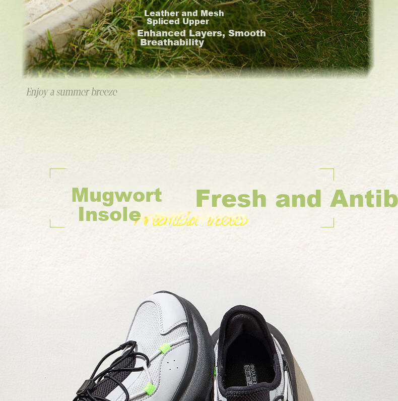 361° Men's Sports Shoes Tofu Shoes Spring Summer Breathable Thick Sole Comfortable Slip-On Casual Dad Shoes 672626704-3 8
