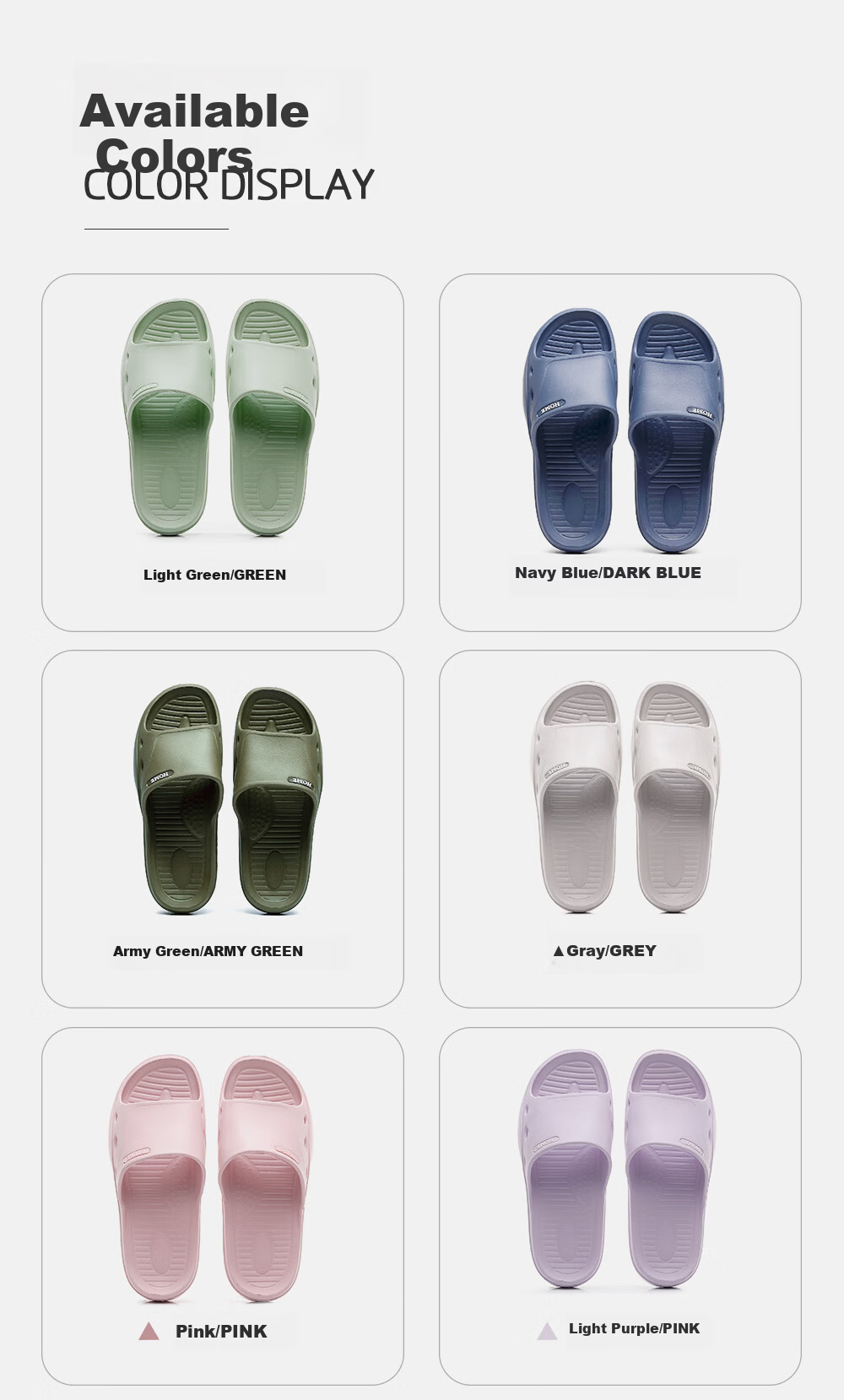 Aphrodite Elderly Non-Slip Slippers for Men Summer Indoor Bathroom Soft Sole Pregnant Women Home Cool Slippers Navy Blue Size 44-45 6
