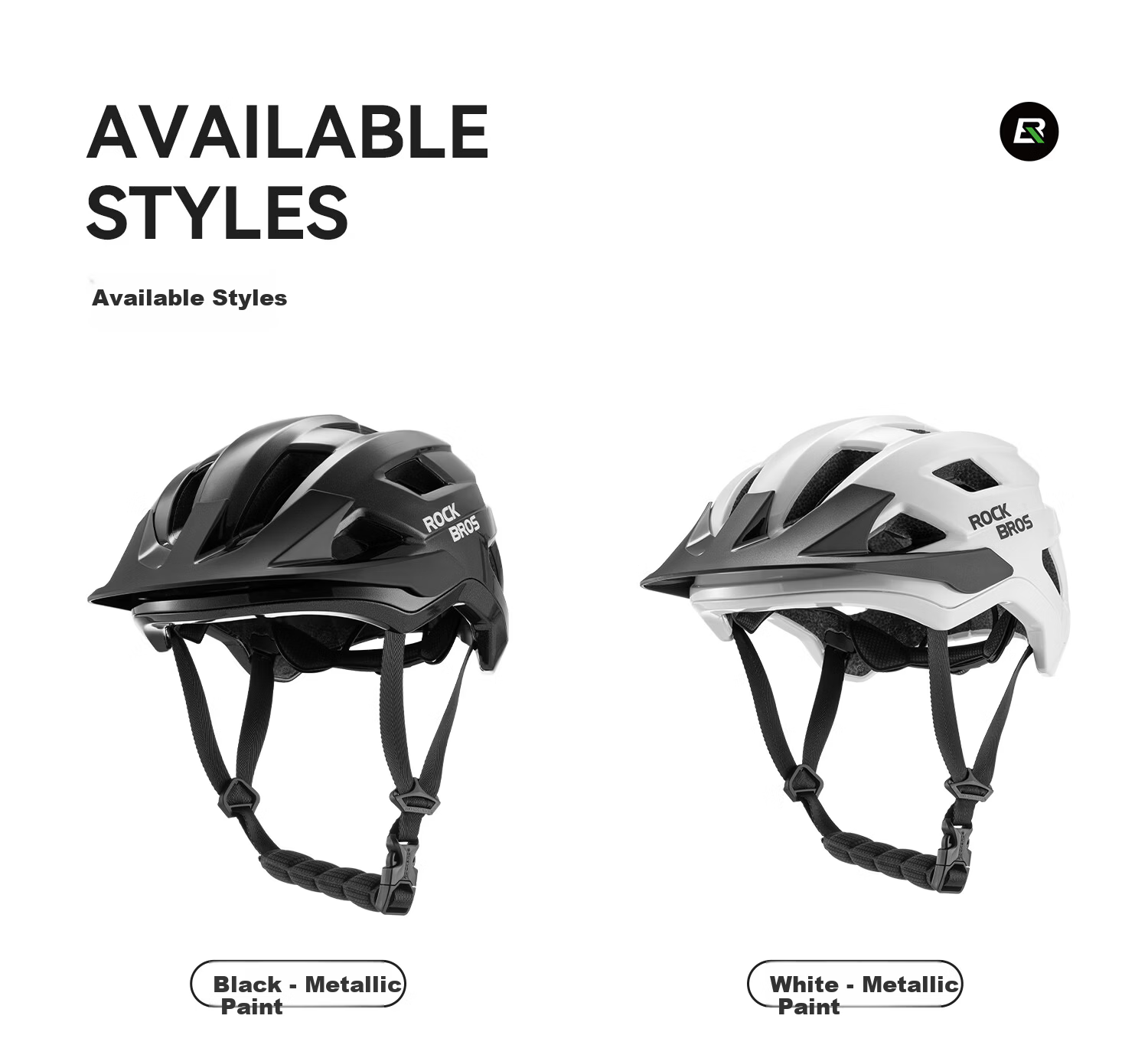 Rockbros Youth Mountain Bike Helmet Kids Roller Skating Scooter Bicycle Student Safety Helmet Unisex White 7