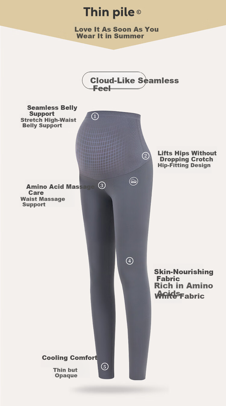 JOYNCLEON Maternity Shark Shorts Five-Point Summer Thin Hip-Lifting Yoga Safety Pants Black L JYK179605 1