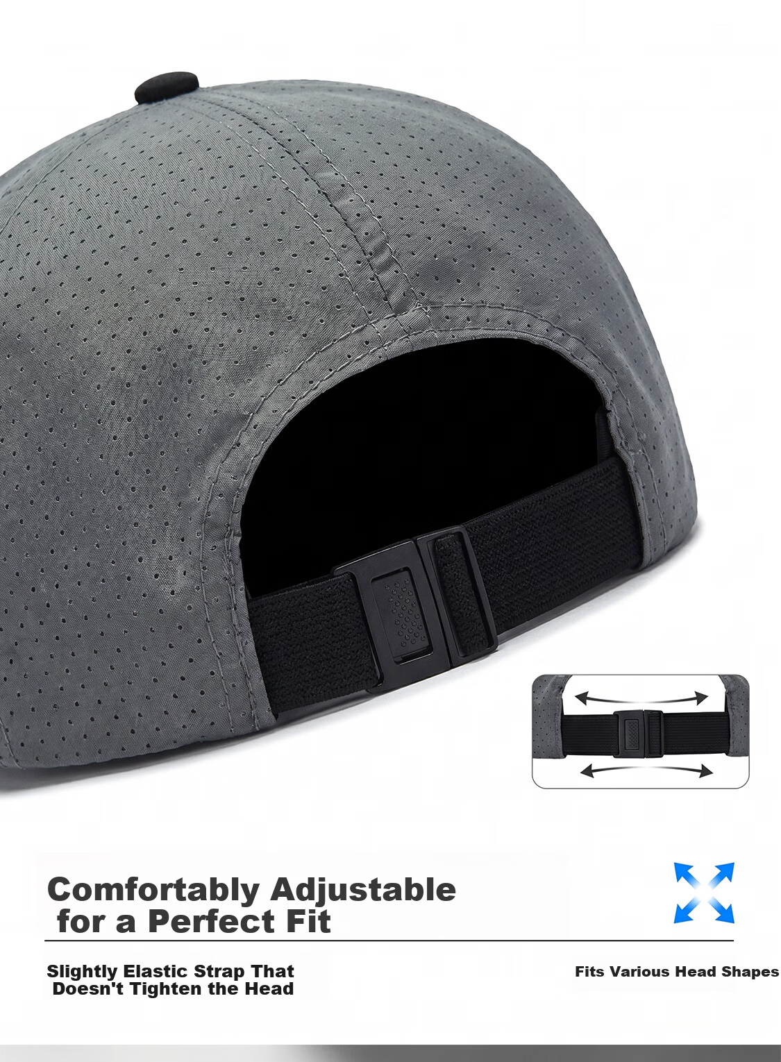 Yu Xiaoduo Quick-Dry Mesh Breathable Baseball Cap Running Sports Unisex Waterproof Sun Protection Dark Navy Dad Hat 4