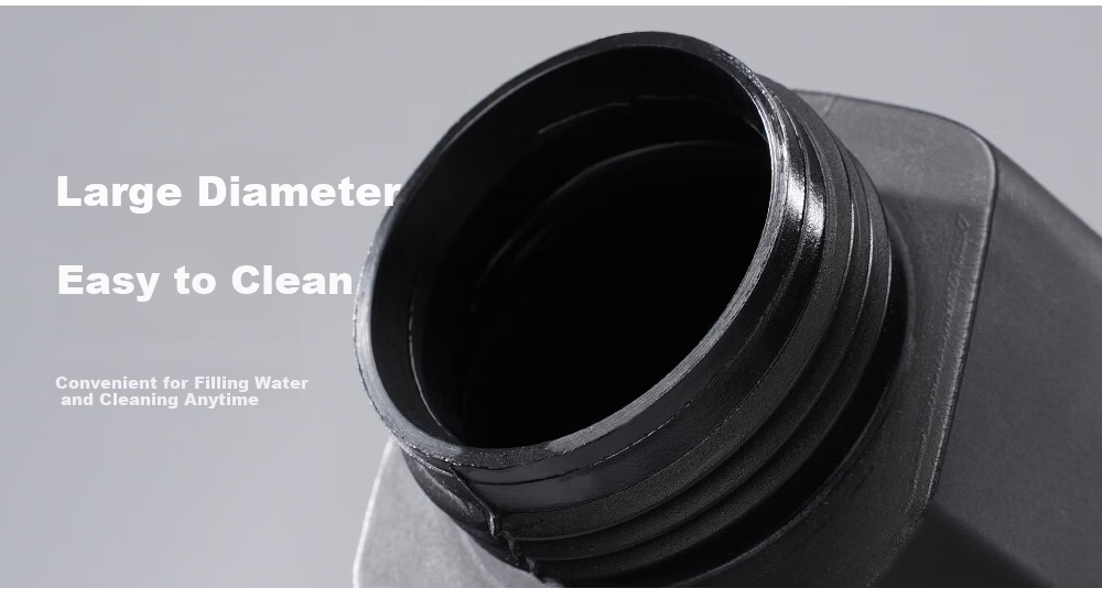 EVR Cycling Water Bottle with Aerodynamic Large Capacity Squeeze Spout and Bottle Cage Road Bike Windproof - Transparent Black 610ML 10