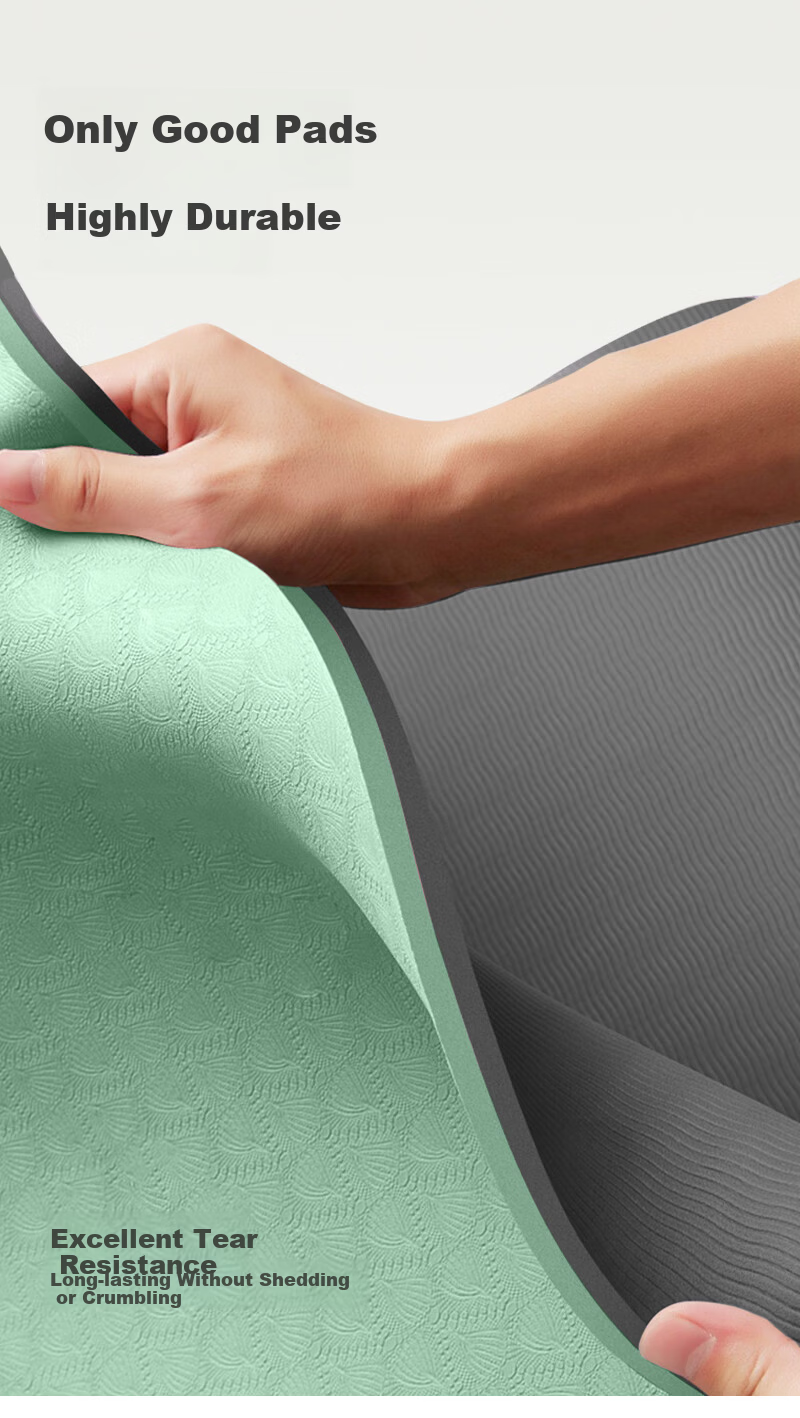 Gumifan Yoga Mat Thickened Women's Fitness Mat Home Odorless Non-Slip Shockproof Silent Thickened Exercise Mat 185*80cm 16