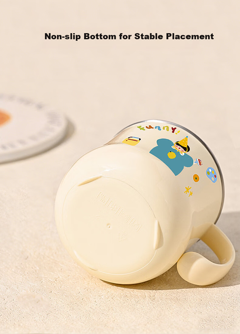 Baoshi 316 Stainless Steel Water Mug Coffee Cup Children's Training Milk Cup Office Drink 250ml Red 5