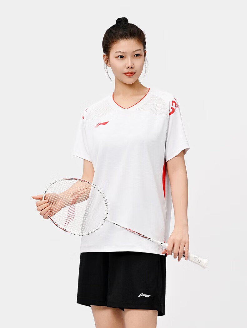 Li-Ning Badminton Jersey, National Youth Team International Star Competition Uniform, Unisex Match Top, Quick-Drying Comfortable Sportswear 5
