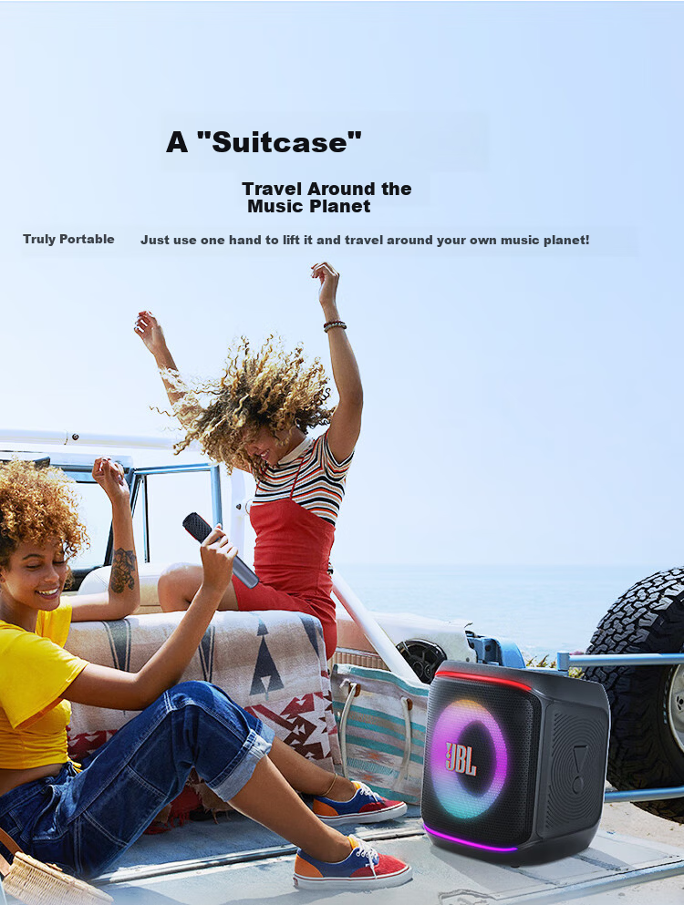 JBL PartyBox Encore 2 Bluetooth Speaker Outdoor Camping Home KTV Microphone All-in-One Karaoke Machine Singing Version 2 Speaker 8