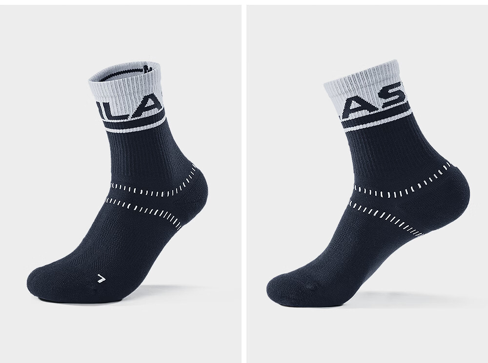 KAILAS FUGA Unisex Mid-Cut Sports Socks KH2602002 Cloud White/Deep Frost Gray M 13