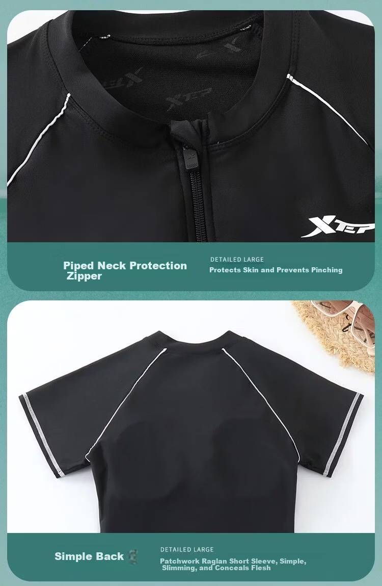 Xtep Premium Two-Piece Swimsuit Conservative Slimming Tummy Control Beach Sports Fashion Vacation Swimwear 7