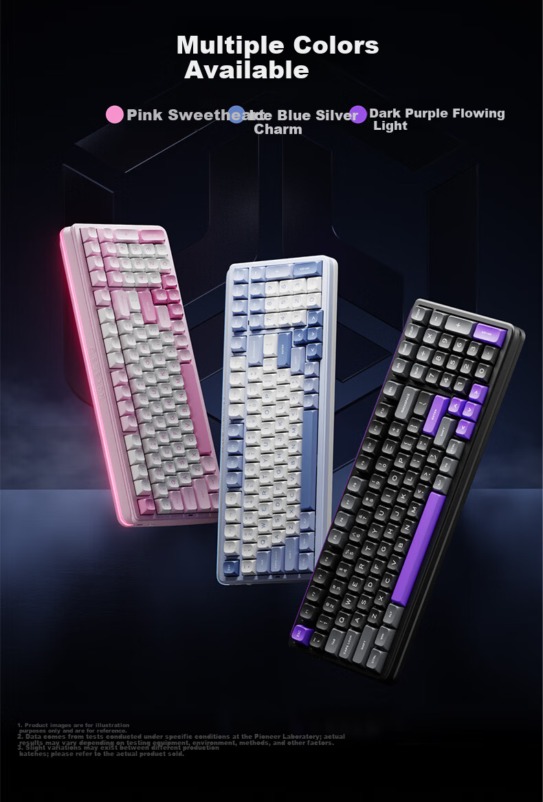 EWEADN ES98 Wireless Custom Mechanical Keyboard Wired Bluetooth Tri-Mode Gaming Office Dual 8K Report Rate Gasket Structure Hot-Swappable Full-Key Laptop Peripheral 12
