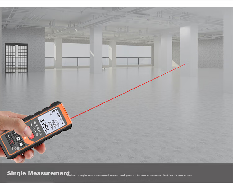 Smart Mouse NF-272L 80m Rechargeable Voice Handheld Laser Distance Meter Electronic Level Bubble Infrared Measuring Device Room Measuring Instrument Electronic Ruler Measurement Tool 5