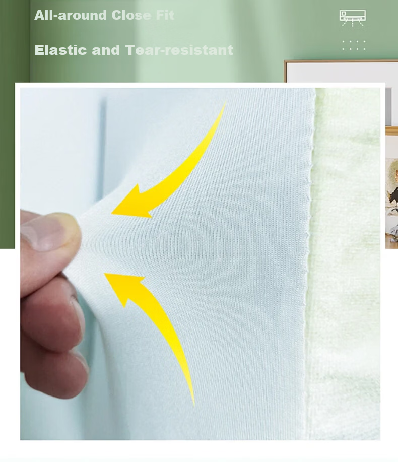 Gusen Zhe Air Conditioner Dust Cover Protective Cover Indoor Wall-Mounted Unit Cover 1-2P Universal Elastic Velvet Washable Full Wrap Brand Universal 2025 New Model 4