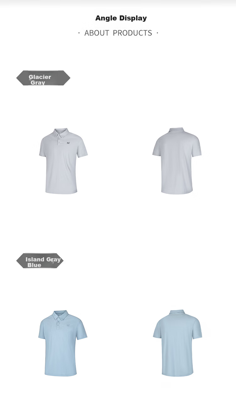 361° Men's Sports T-Shirt Spring Summer New Sun-Protective Polo Shirt Cooling Casual Short Sleeve Top 652624103-6 22