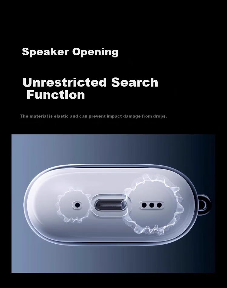Fangfeixingqiu AirPods 2 Case, Compatible with Apple Bluetooth Earphones, Shockproof, Anti-Dust, Silicone Transparent Protective Cover, Full Protection Soft Shell 7