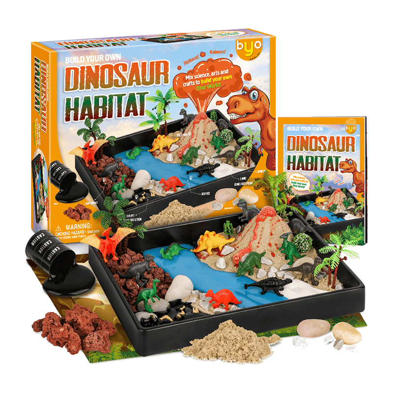 Babamama Volcano Eruption Science Experiment Kit, Dinosaur Model, Children's Toy, Student DIY Handmade Craft