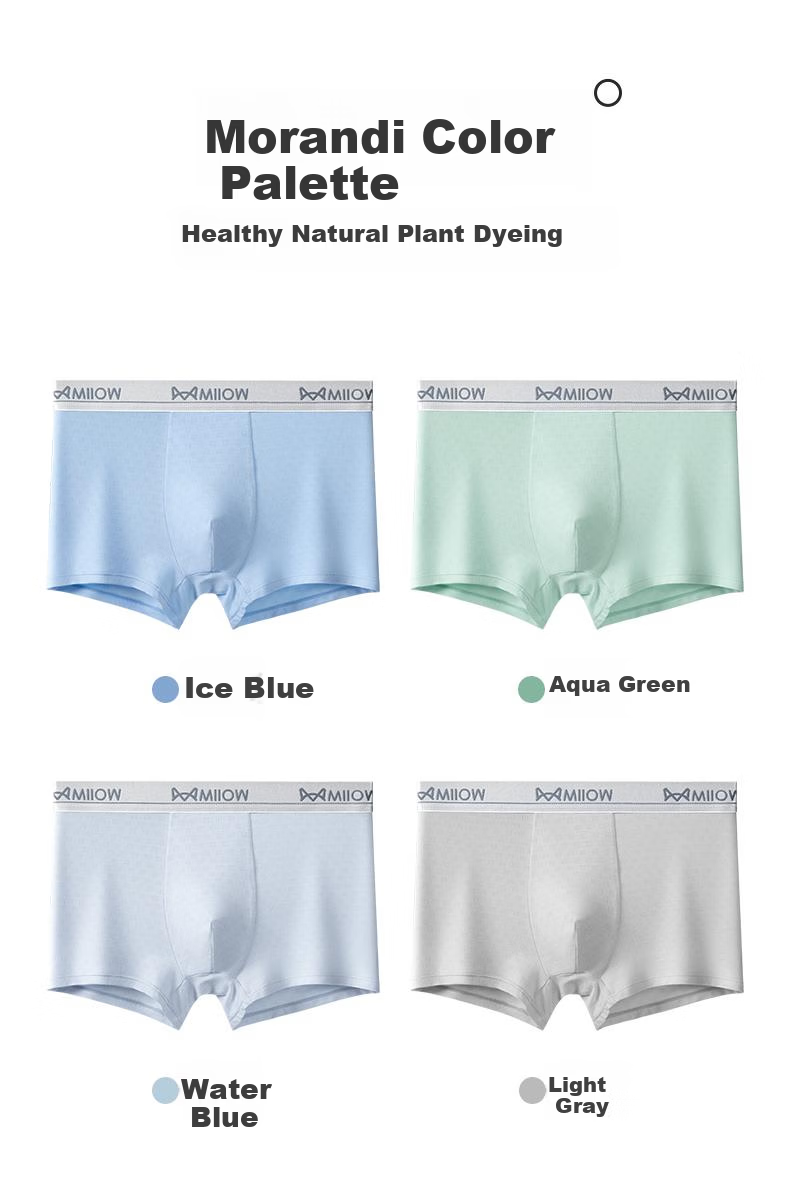 MiiOW Youth 10A Antibacterial Cooling Thin Breathable Mesh Mulberry Silk Ice Silk Boys Underwear 13