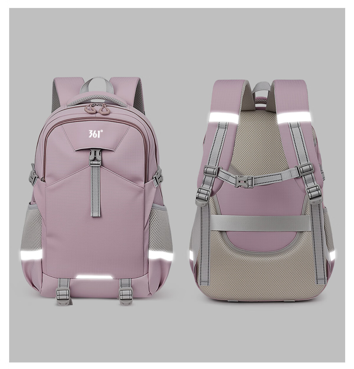 361° Women's Large Capacity Lightweight Versatile School Backpack for High School Students, Simple Ergonomic Spine Protection, 2026 New Model 16