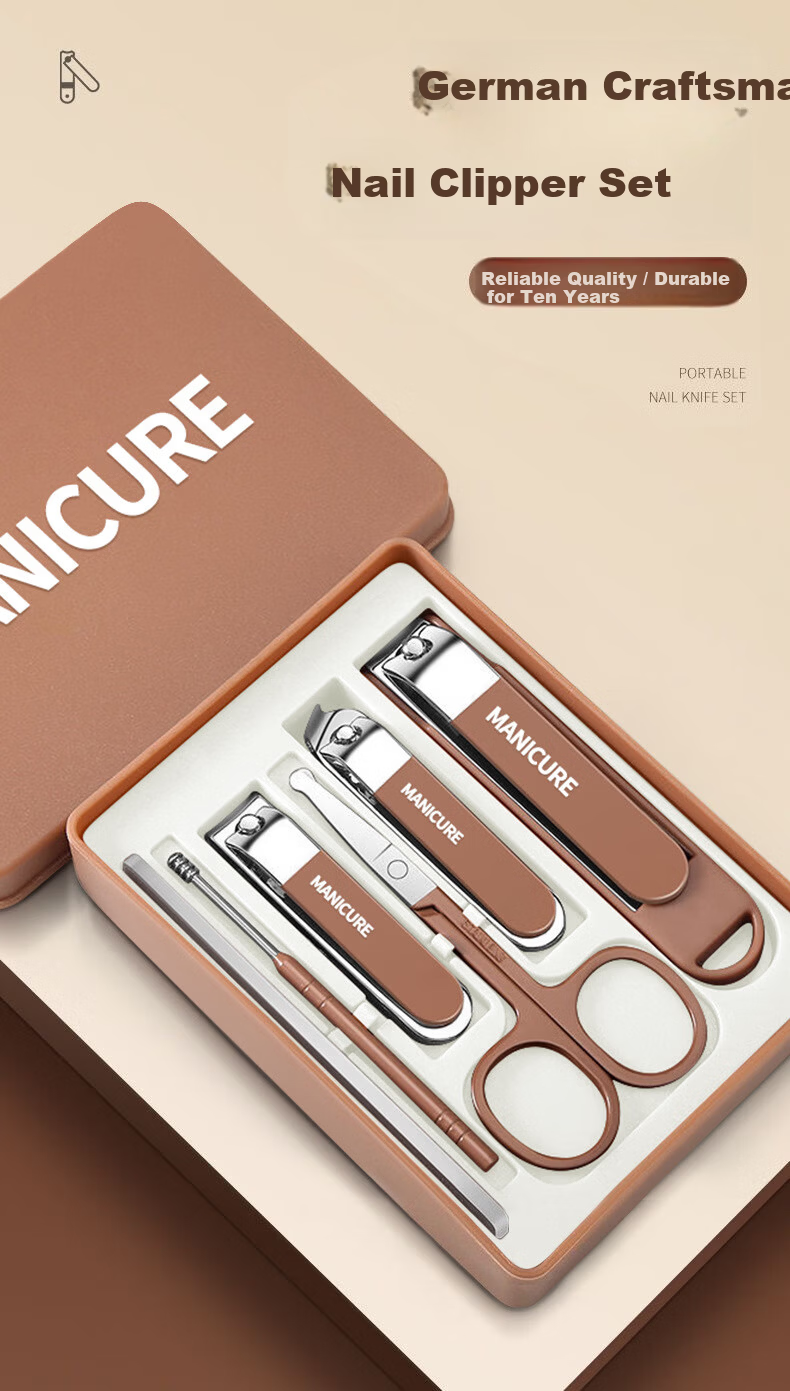 Wankelisa Nail Care Set Nail Clippers Nail Cutter Nail Nipper Pedicure Tools Nail File 1