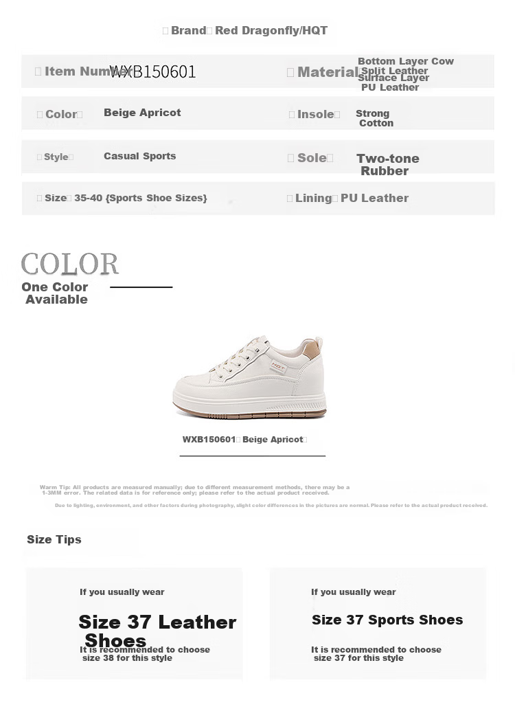Red Dragonfly Women's Casual Thick Sole Slip-On Sneakers with Height Increase WXB150603 Black Size 39 2