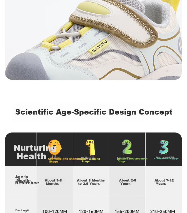 Caterpillar Rabbit Kids Shoes 2026 Spring New Baby Boys Functional Shoes Girls Breathable Walking Shoes X6AE027 12