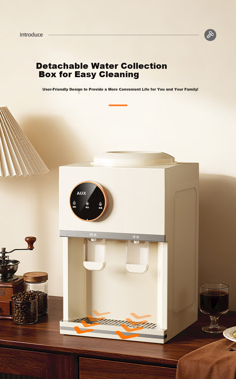 AUX Household Water Dispenser Top-Loading Bottle Desktop Water Cooler Hot and Cold Model YT-0.75-01 8