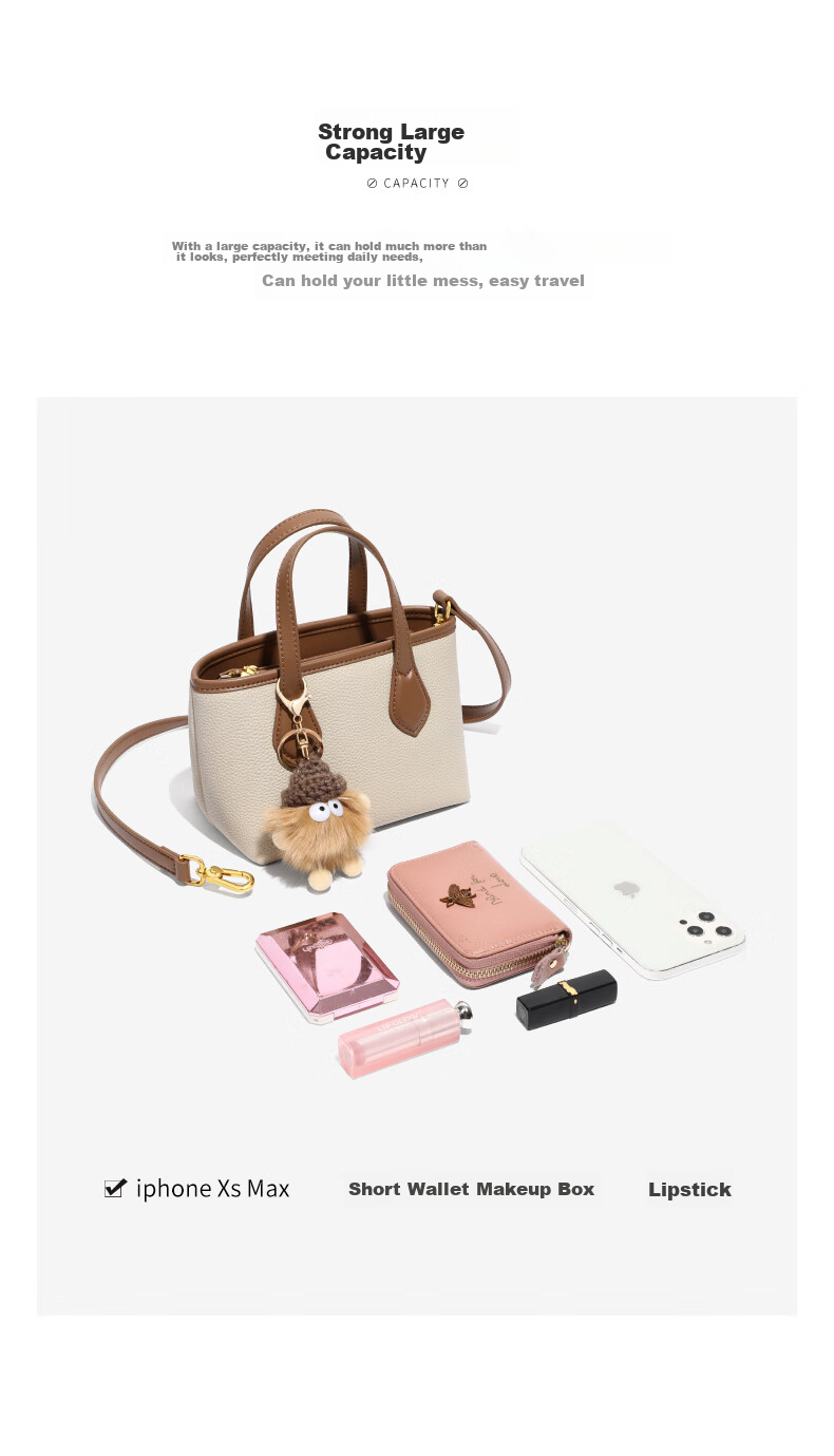 Viney Women's Handbag, Cowhide Bucket Bag, Light Luxury Crossbody Tote Shoulder Bag, Practical Birthday And Mother's Day Gift for Mom 18