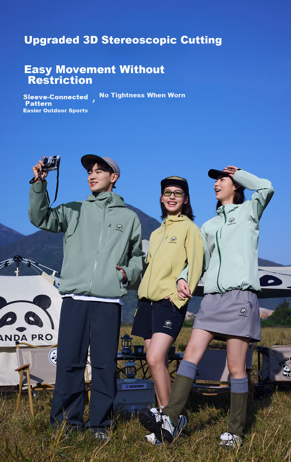 Xiongmao [Yuke LT] Outdoor Lightweight Rain Jacket for Men And Women, Waterproof Windproof Mountaineering Coat for Men, 2XL 4