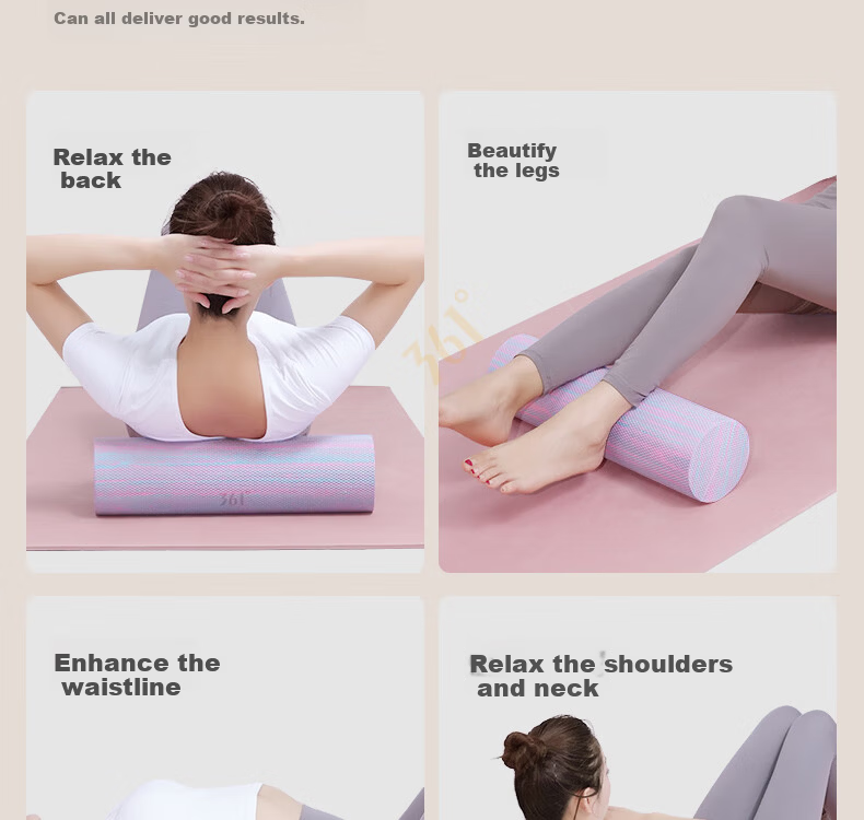 361° Solid Wolf Tooth Foam Roller Floating Point Muscle Relaxation Professional Roller Leg Massage Yoga Fitness 15